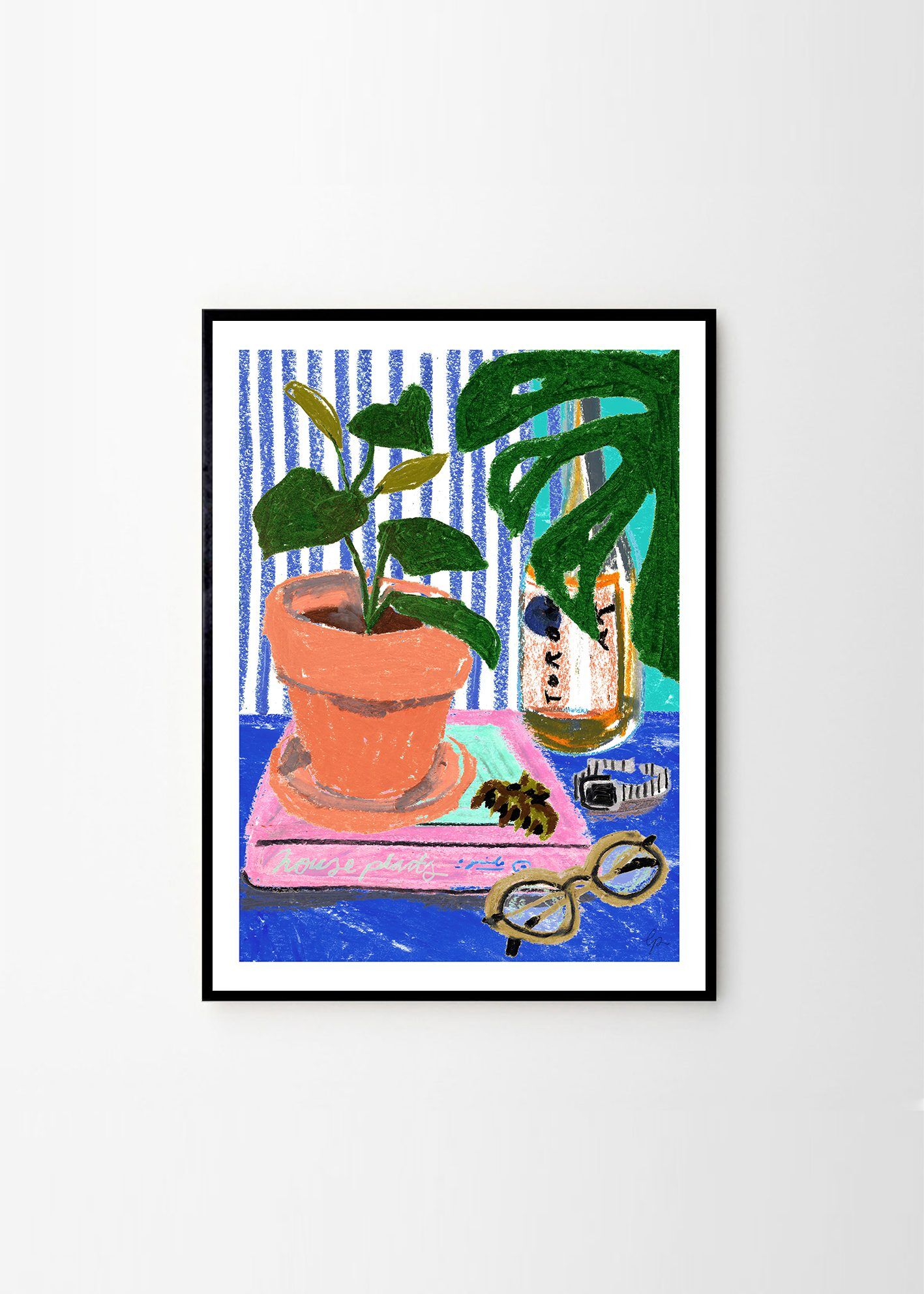 Laura_Page_Pastel_Plants_Frame_Black_Oak_Low_res