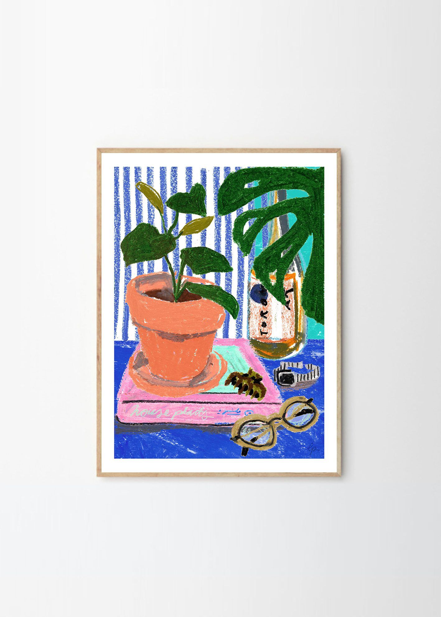 Laura_Page_Pastel_Plants_Frame_Oak_Low_res
