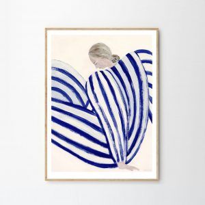 Druk artystyczny Blue Stripe At Concorde / Sofia Lind