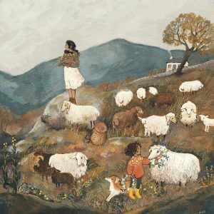 Kartka Shepherdess autorstwa Loré Pemberton